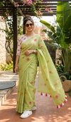 Indira Linen By Rajyog Linen Printed Ladies Saree Wholesalers In Surat
